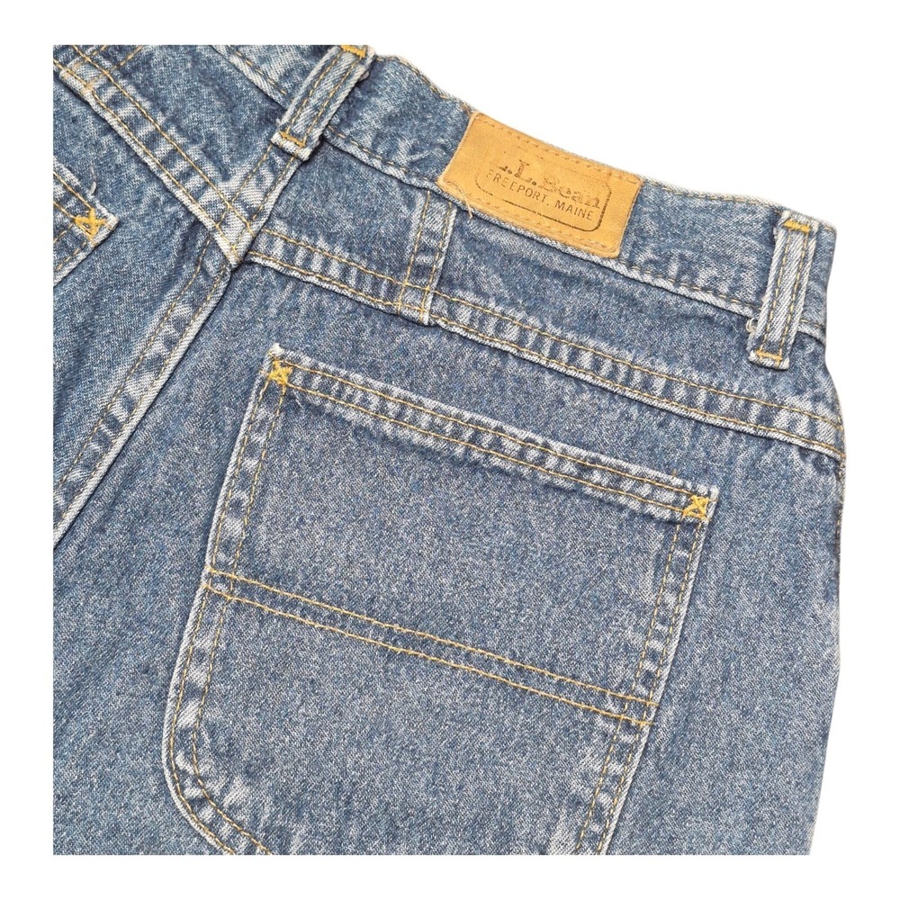 VTG L.L. Bean Womens 12 Made in USA 90s Pleated Mom Jeans High‎ Rise